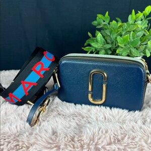 Marc Jacobs The Snapshot — New Blue Sea Multi Saffiano Leather  - EUC
